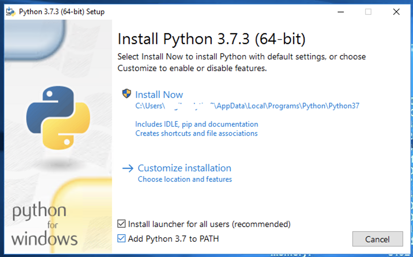 install requests python windows